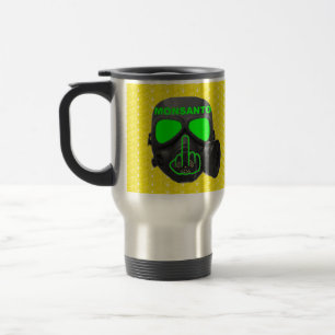 Mug Bird Flipping Monsanto Gas Mask Flip