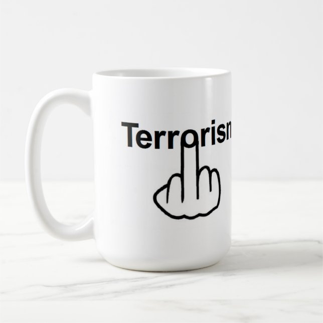 Mug Bird Flipping Terrorism Flip (Left)