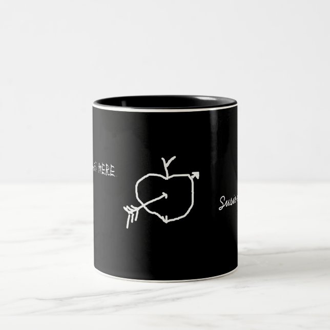 Mug - blackboard with text (Center)