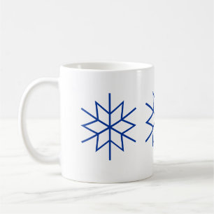 Mug - Blue Snowflakes