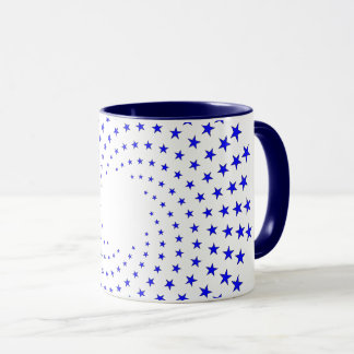 Mug - Blue Star Swirls