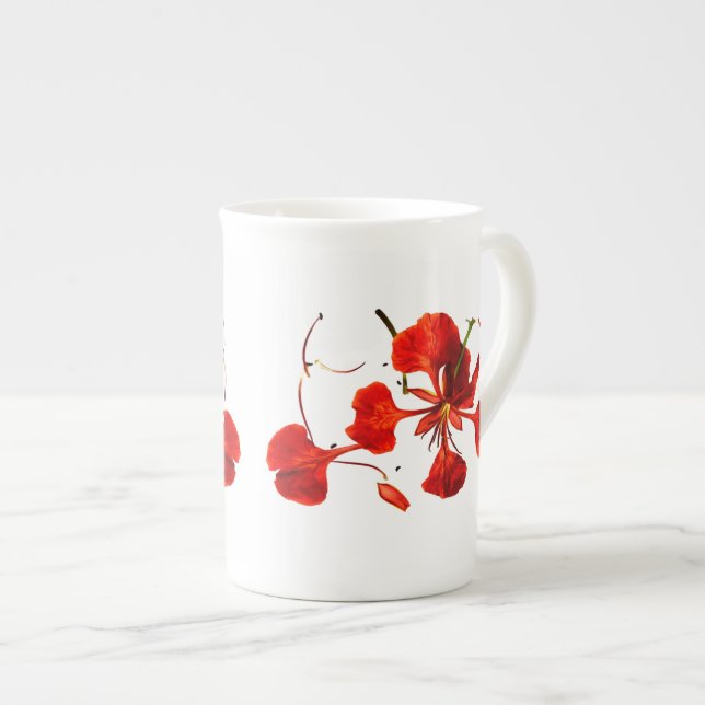 Mug Bone China Royal Poinciana (Front Right)