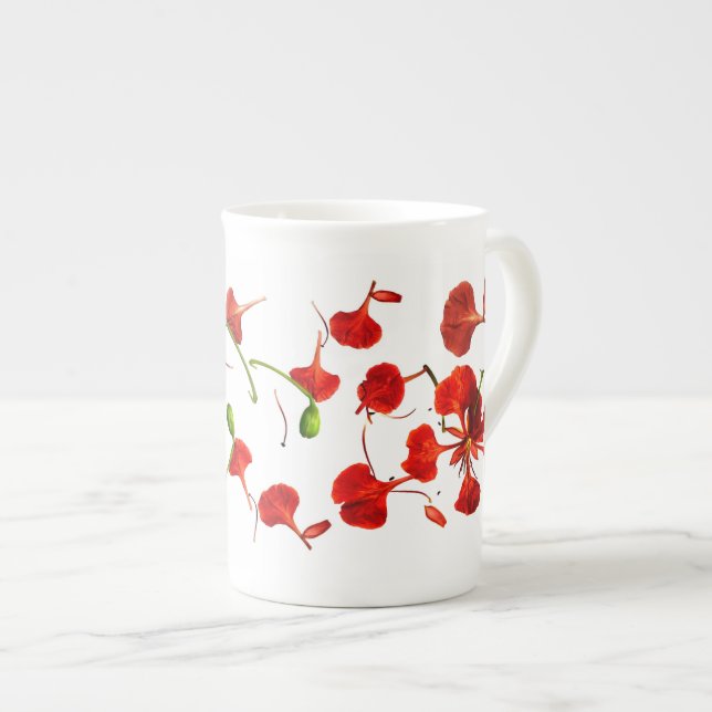 Mug Bone China Royal Poinciana (Front Right)