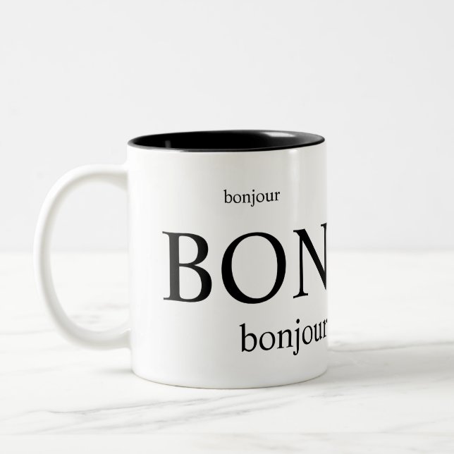 Mug/BONJOUR Two-Tone Coffee Mug (Left)