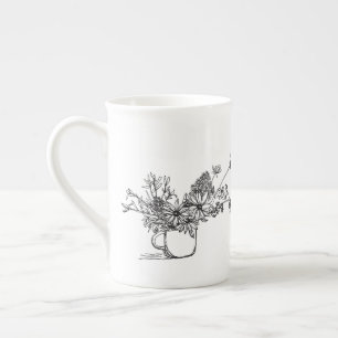Mug Bouquet in Bone China