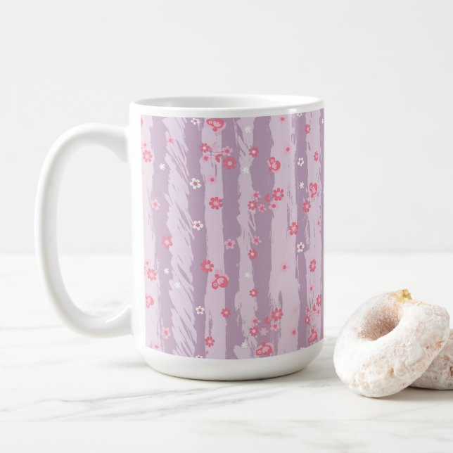 Mug – Butterfly Garden (With Donut)