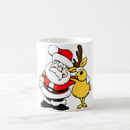 Mug | Christmas | Santa And Reindeer