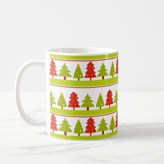 Mug Christmas tree designs (Left)