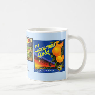 Mug - Claremont CA - Fruit Crate Labels