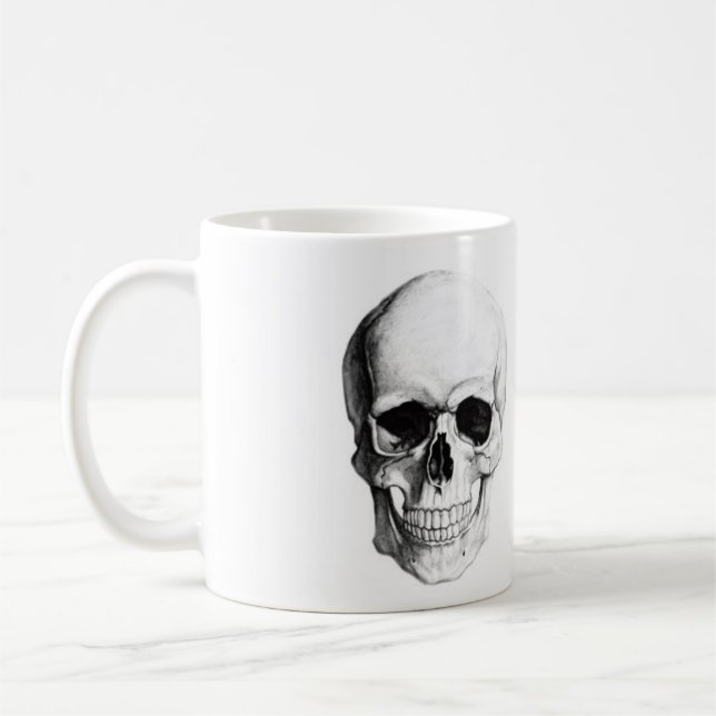 Mug classic Skull c name personalizad 325ml (Left)