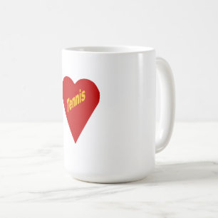 Mug classic white I LOVE TENNIS