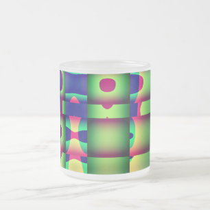 Mug Coffee Drinking Cup, Trippy Geometric Design