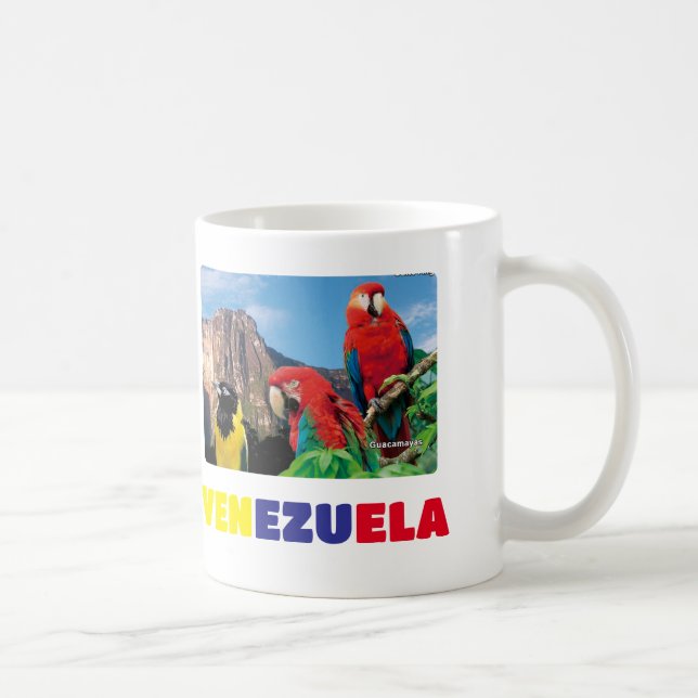 Mug Coffee mug I love Venezuela, customisable (Right)