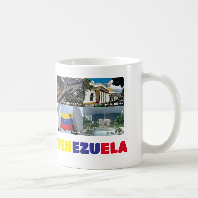 Mug Coffee mug I love Venezuela, customisable (Right)