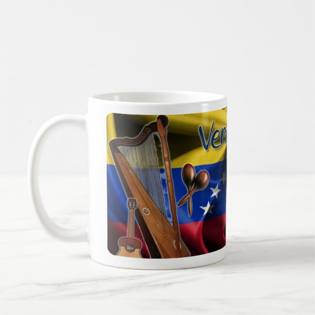 Mug Coffee mug I love Venezuela, customisable (Left)