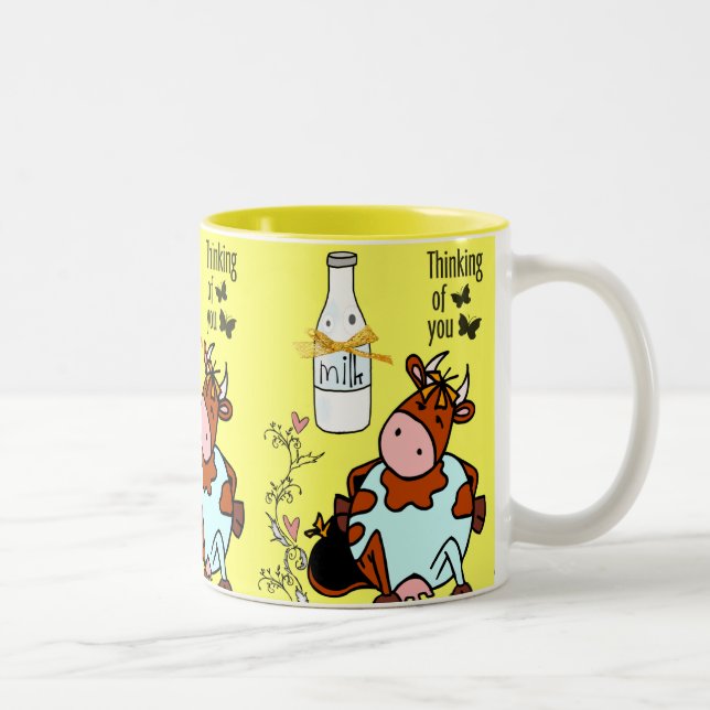 Mug Cow Yellow Milk  (Right)