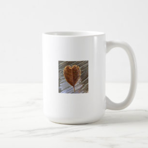 Mug Cracked Leaf in Rippled Water