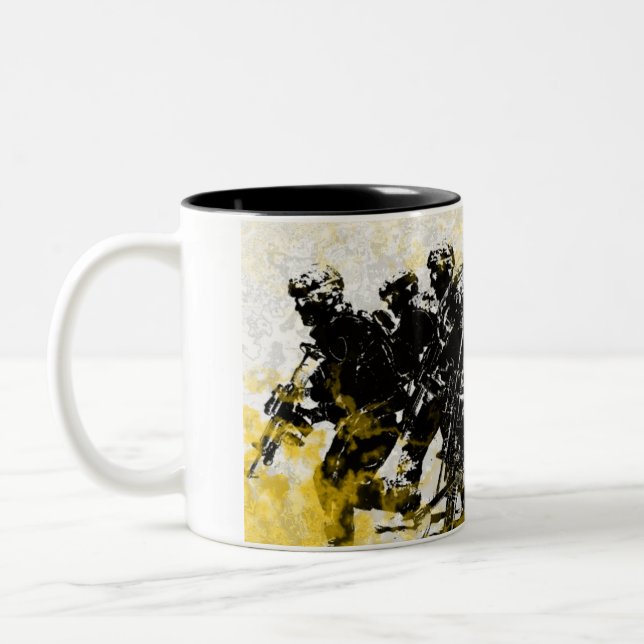 Mug, cup coffee, US Marine Corp art work 2014 AOM (Left)