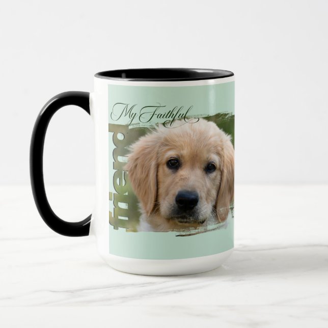 Mug Customizable Pet Photo - "My Faithful Friend" (Left)