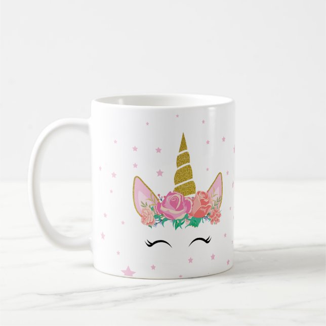 mug cute unicorn design (Left)