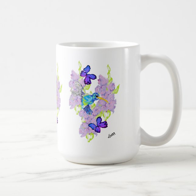 Mug :  Day with a Humming Bird  (Right)