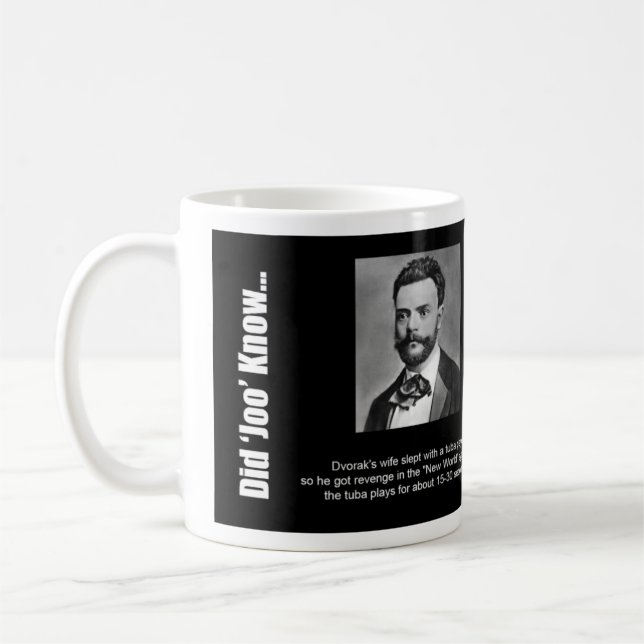 Mug: "Did Joo Know..." - Dvorak Coffee Mug (Left)