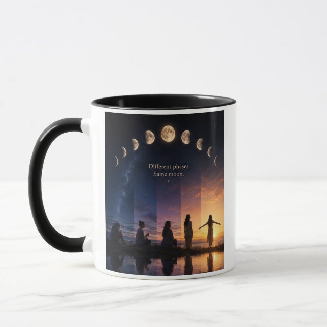Mug Different Phases, Same Moon (Left)