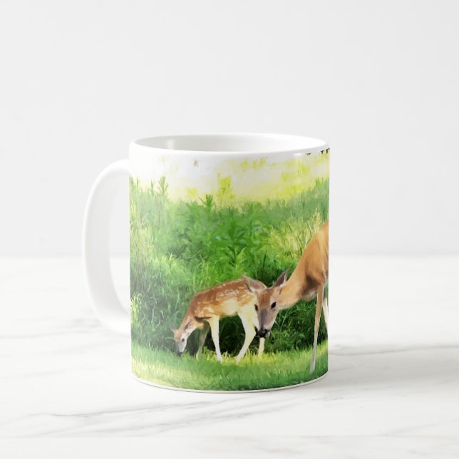 Mug Doe & Fawn (Front Left)