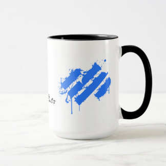 Mug Easysport Black coffee/Blue splatter