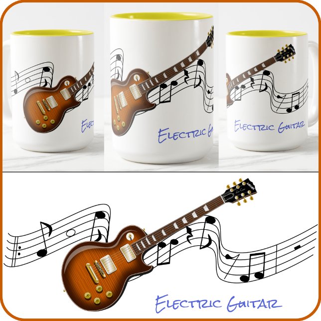 MUG - Electric Guitar Design -Several Styles/Sizes (Creator Uploaded)