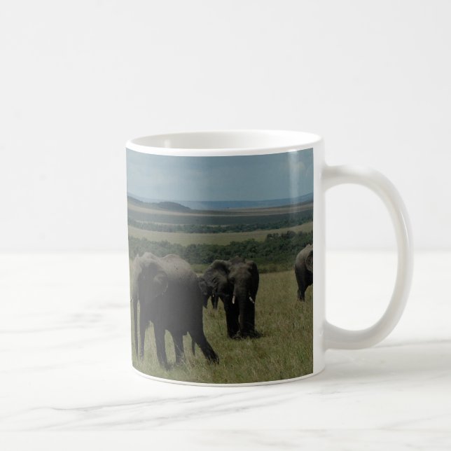 Mug Elephant herd Maasai Mara, Kenya (Right)