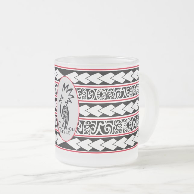 Mug en verre glacé Tribal Ethnic (Front Right)