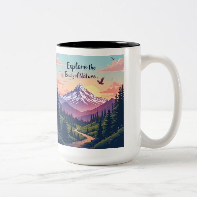 Mug "Explore the Beauty of Nature" (Right)