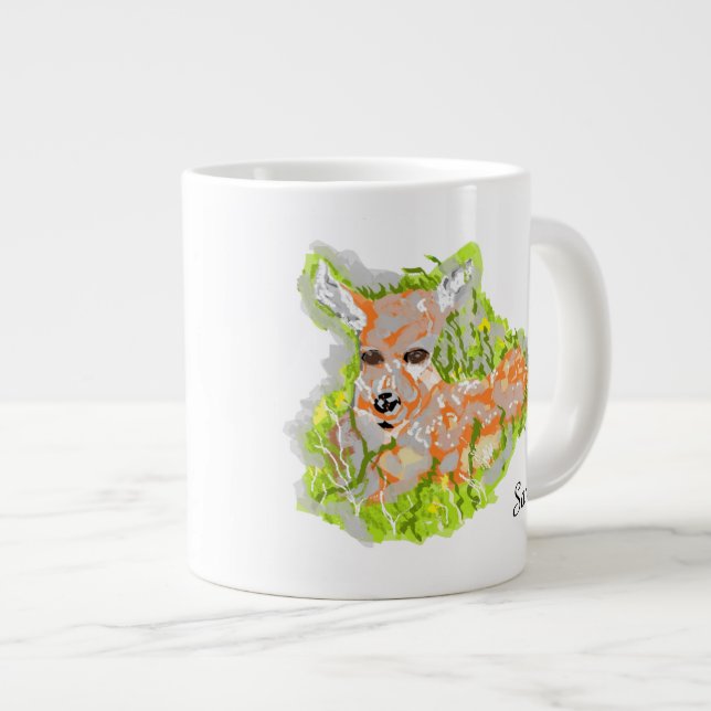 Mug : Fawn Relaxing (Front Right)