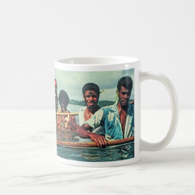 Mug, "Fishing at Naivuruvuru Village, Fiji" Coffee Mug (Right)