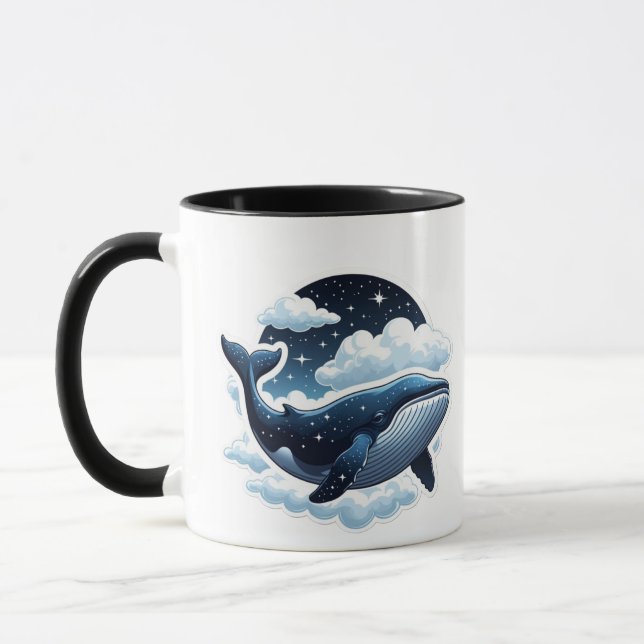 Mug Floating cloud whale with stars (Left)