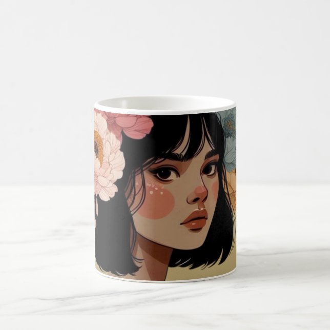 Mug Flora Mystica - Flower Elegance for your shoul (Center)