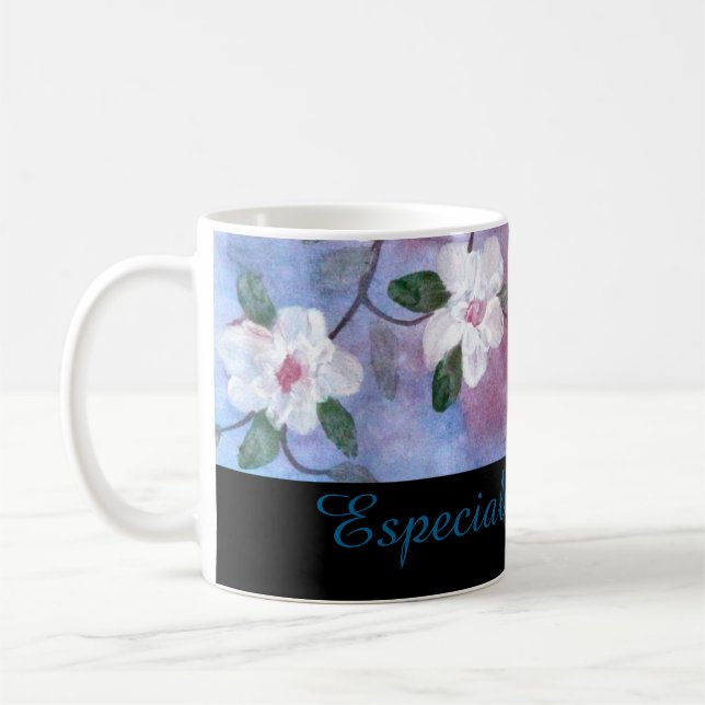 Mug - Floral Black (Left)