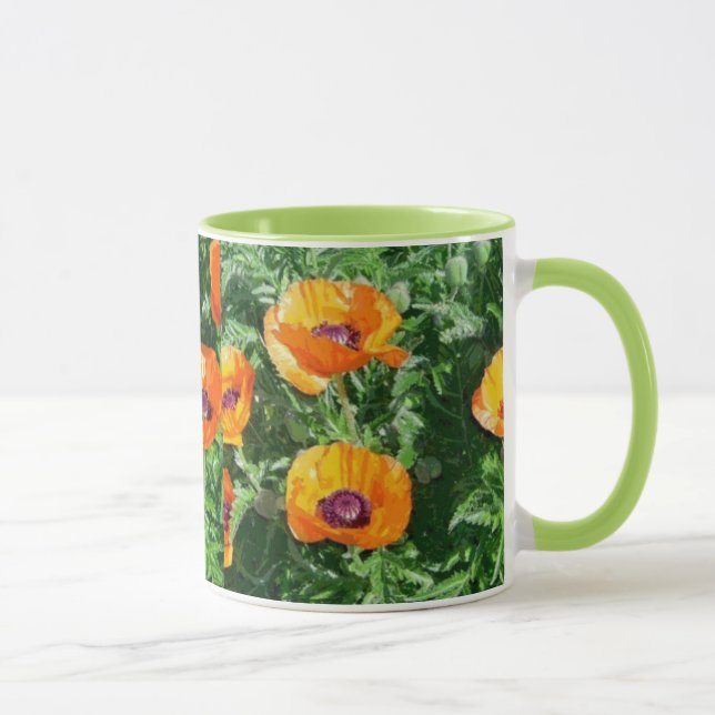 Mug, Flowers (Poppies) Mug (Right)