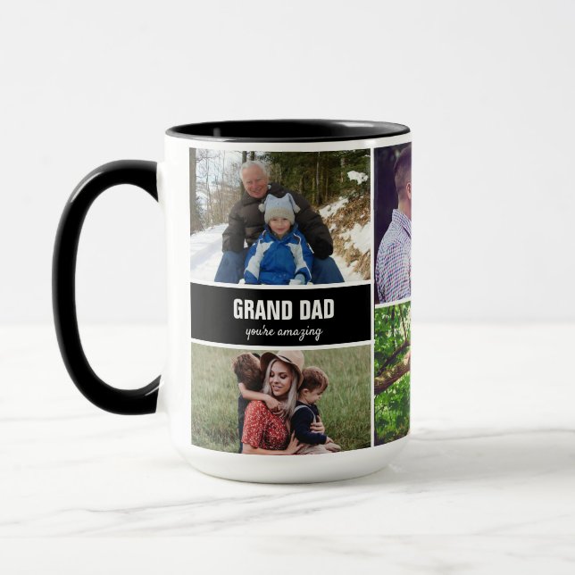 Mug for Grand dad family Photo Collage (Left)