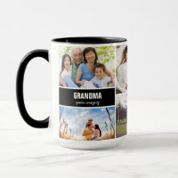 Mug for GRANDMA family Photo Collage Personalised