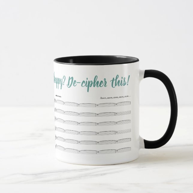 Mug for organists who hate ciphers (Right)