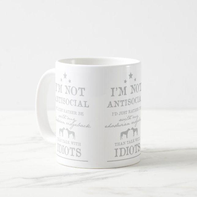 Mug for Rhodesian Ridgeback owners (Front Left)