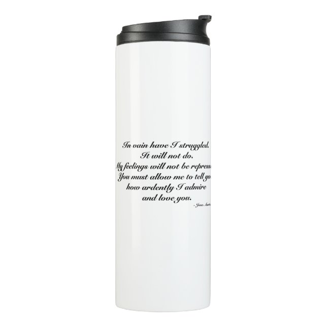 Mug for wife. Romantic/Fun quote, Jane Austen  (Rotated Left)