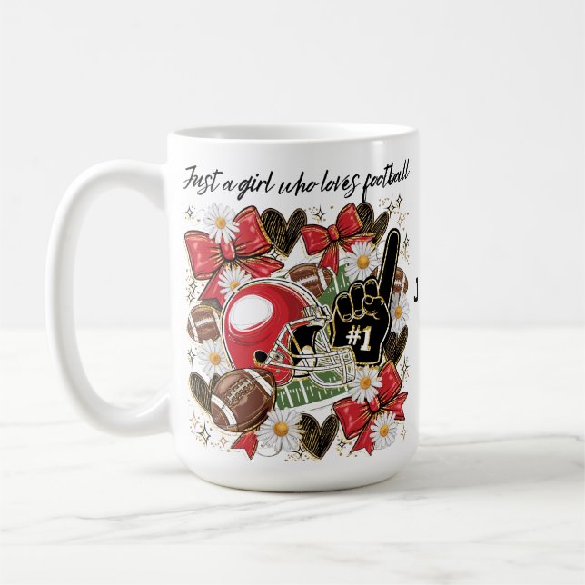 mug for women/girls football fans (Left)