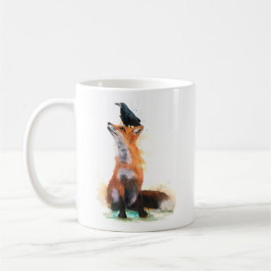 Mug fox and crow