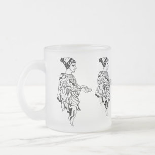 Mug Frosted Glass Mug :  Ancient Greek Statue