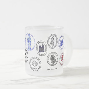 Mug Frosted Glass Saint James Way