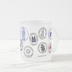 Mug Frosted Glass Saint James Way