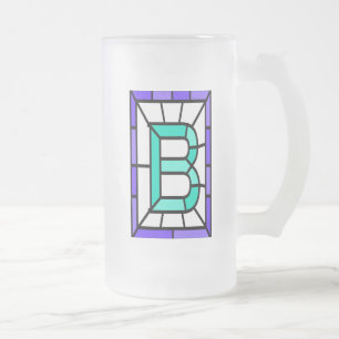 Mug, Frosted, Personalised Frosted Glass Beer Mug